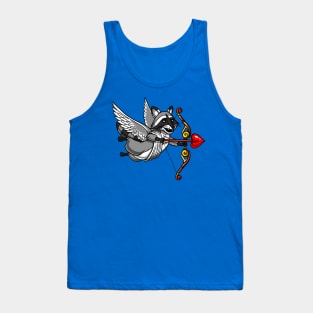 Cute Raccoon Cupid Tank Top